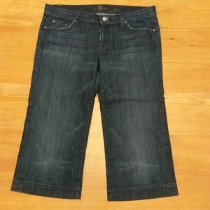 7 for all mankind dojo capri jeans